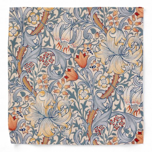 Golden Lily William Morris Bandana