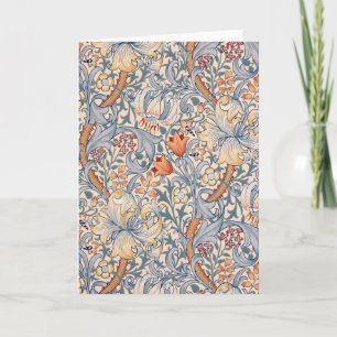 Golden Lily, William Morris Card