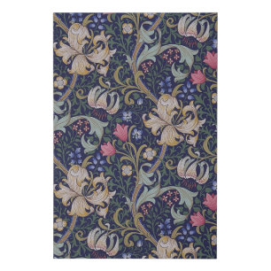 Golden Lily, William Morris Faux Canvas Print
