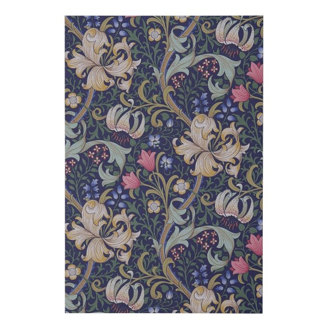 Golden Lily, William Morris Faux Canvas Print (Front)