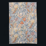 Golden Lily, William Morris Kitchen Towel<br><div class="desc">William Morris (24 March 1834 – 3 October 1896) was a British textile designer, poet, novelist, translator, and socialist activist associated with the British Arts and Crafts Movement. He was a major contributor to the revival of traditional British textile arts and methods of production. His literary contributions helped to establish...</div>