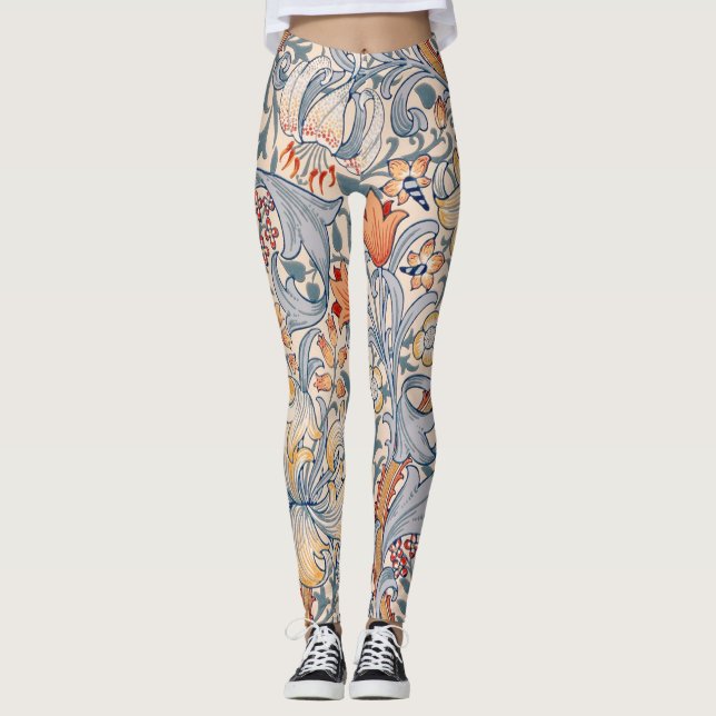 Golden Lily, William Morris Leggings (Front)