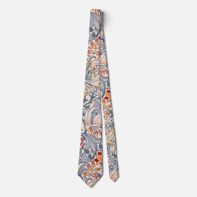 Golden Lily, William Morris Neck Tie (Front)