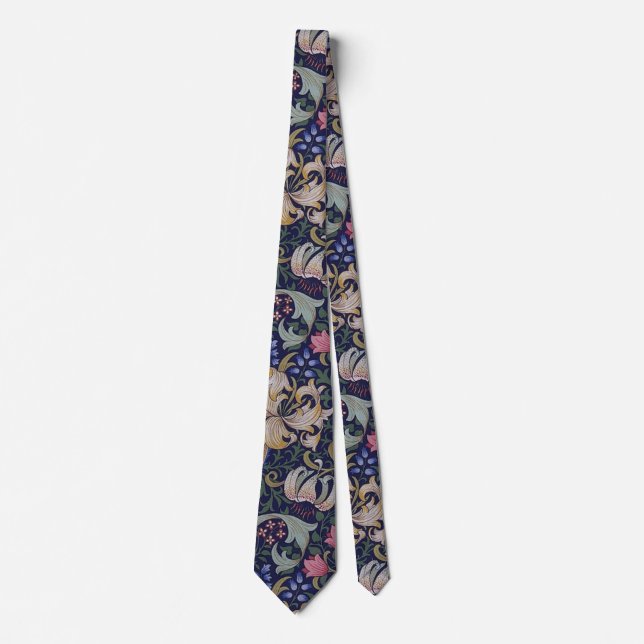 Golden Lily, William Morris Neck Tie (Front)