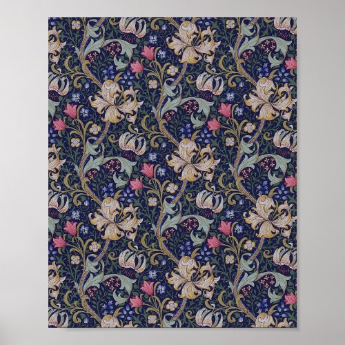 Golden Lily William Morris Poster