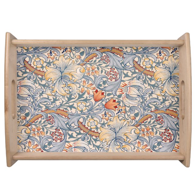 Golden Lily, William Morris Serving Tray (Front)