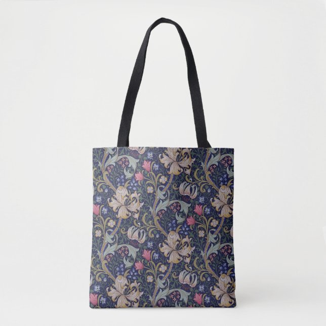 Golden Lily, William Morris Tote Bag (Front)