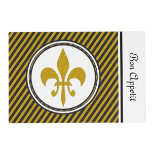 Golden Lily + your background & text Placemat