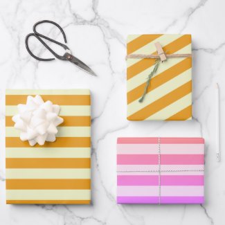 Golden Lineage Tri-Pack Wrapping Paper Set