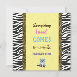 golden lines, Affirmation, raccoon