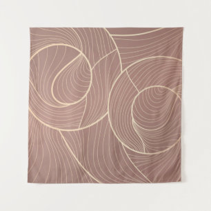 Golden lines pattern background. Luxury gold Line  Tapestry