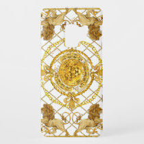 Golden lion: damask silk scarf design Case-Mate samsung galaxy s9 case