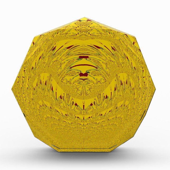 Golden Lion Head Art Print Award (Front)