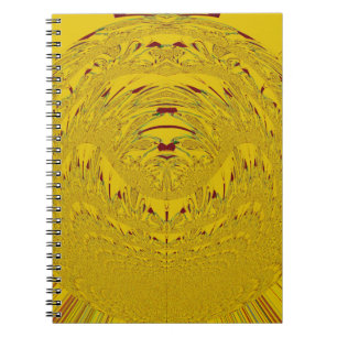 Golden Lion Head Art Print Notebook