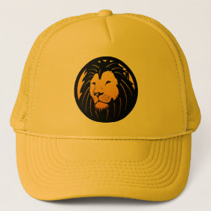Golden Lion Head Logo Trucker Hat