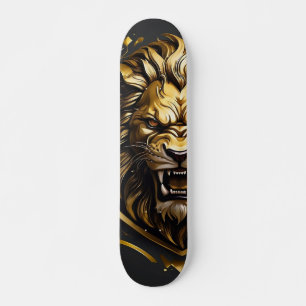 Golden Lion skateboard roaring