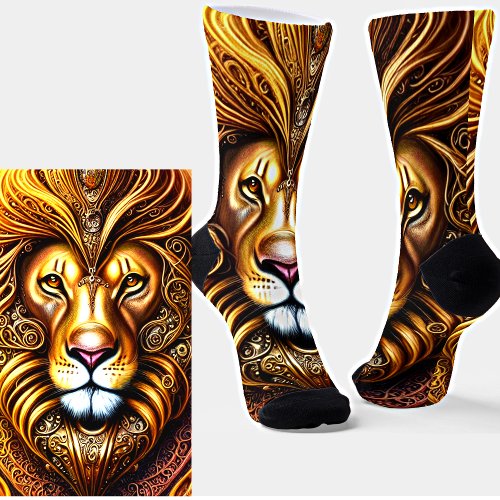 Golden Lion Socks