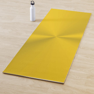 Golden-look with shiny effect yoga mat