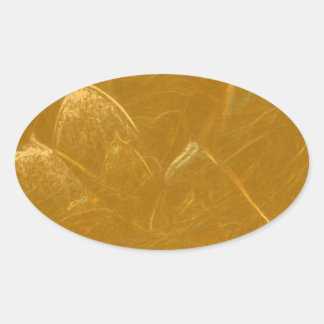 GOLDEN LOTUS2 OVAL STICKER