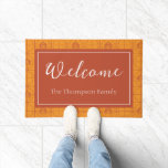 Golden Lotus Grid Pattern - The White Lotus Doormat