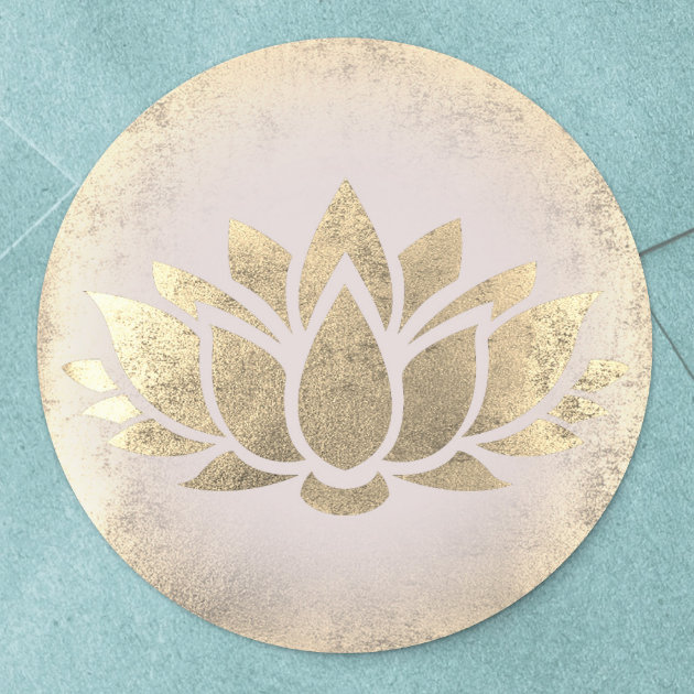 Lotus gold flower logo Stock Vector | Adobe Stock