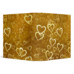 Golden Love Heart Shape 3 Ring Binder Golden Love Heart Shape 3 Ring Binder