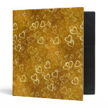 Golden Love Heart Shape 3 Ring Binder Golden Love Heart Shape 3 Ring Binder