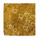 Golden Love Heart Shape Bandana Golden Love Heart Shape Bandana