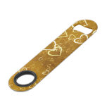 Golden Love Heart Shape Bar Key