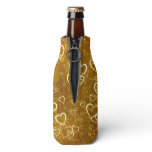 Golden Love Heart Shape Bottle Cooler Golden Love Heart Shape Bottle Cooler