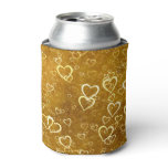 Golden Love Heart Shape Can Cooler Golden Love Heart Shape Can Cooler