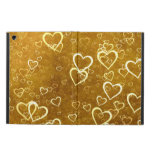 Golden Love Heart Shape Case For iPad Air Golden Love Heart Shape Case For iPad Air