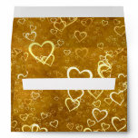 Golden Love Heart Shape Envelope Golden Love Heart Shape Envelope