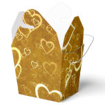 Golden Love Heart Shape Favor Box Golden Love Heart Shape Favor Box