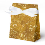 Golden Love Heart Shape Favor Box Golden Love Heart Shape Favor Box