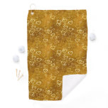 Golden Love Heart Shape Golf Towel Golden Love Heart Shape Golf Towel