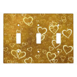 Golden Love Heart Shape Light Switch Cover Golden Love Heart Shape Light Switch Cover