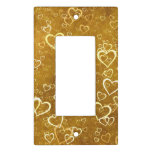 Golden Love Heart Shape Light Switch Cover Golden Love Heart Shape Light Switch Cover