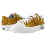 Golden Love Heart Shape Low-Top Sneakers Golden Love Heart Shape Low-Top Sneakers