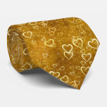 Golden Love Heart Shape Neck Tie Golden Love Heart Shape Neck Tie