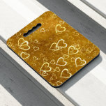 Golden Love Heart Shape Seat Cushion Golden Love Heart Shape Seat Cushion