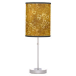 Golden Love Heart Shape Table Lamp