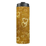 Golden Love Heart Shape Thermal Tumbler Golden Love Heart Shape Thermal Tumbler