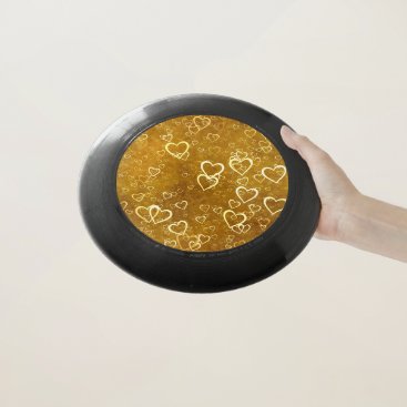 Golden Love Heart Shape Wham-O Frisbee