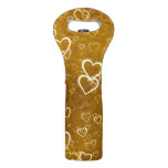 Golden Love Heart Shape Wine Bag