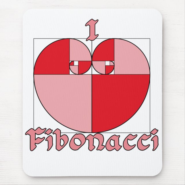 Golden Love Ratio Mouse Pad (Front)