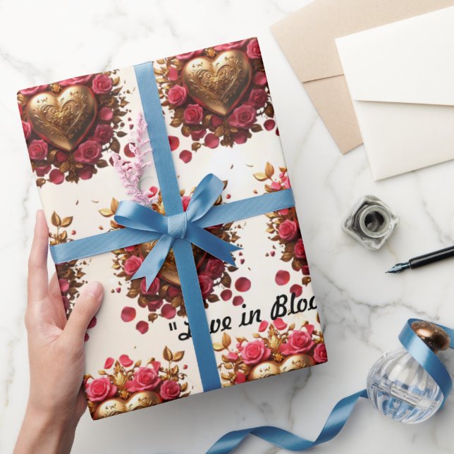 "Golden Love Story" Wrapping Paper (Gifting)