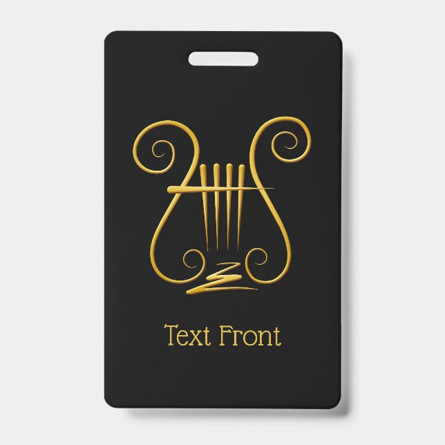 Golden Lyre Badge (Front)