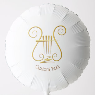 Golden Lyre Balloon