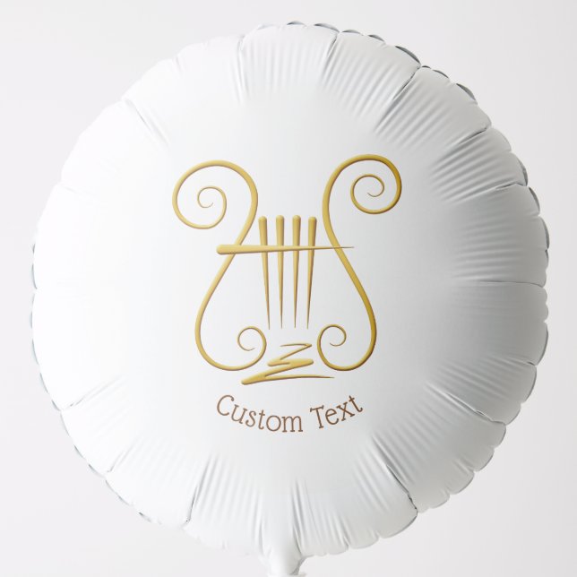 Golden Lyre Balloon (Front)